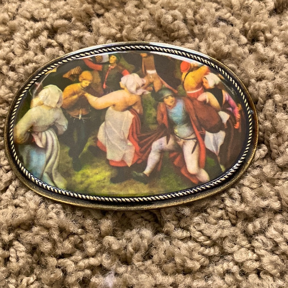 EUC Masterwork Belt Buckle with Brueghel Artwork